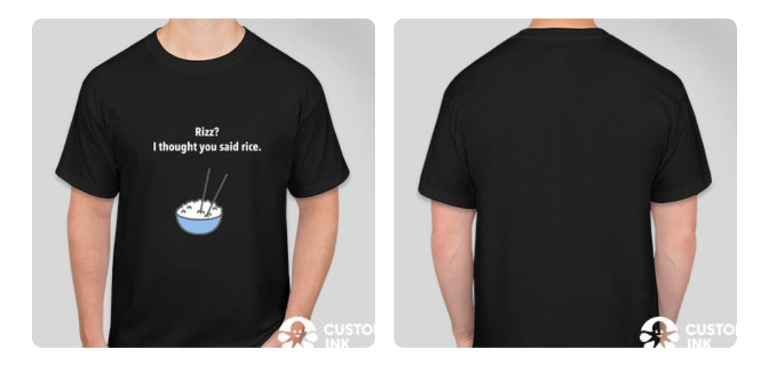 Rizz? Rice. Graphic T-Shirt