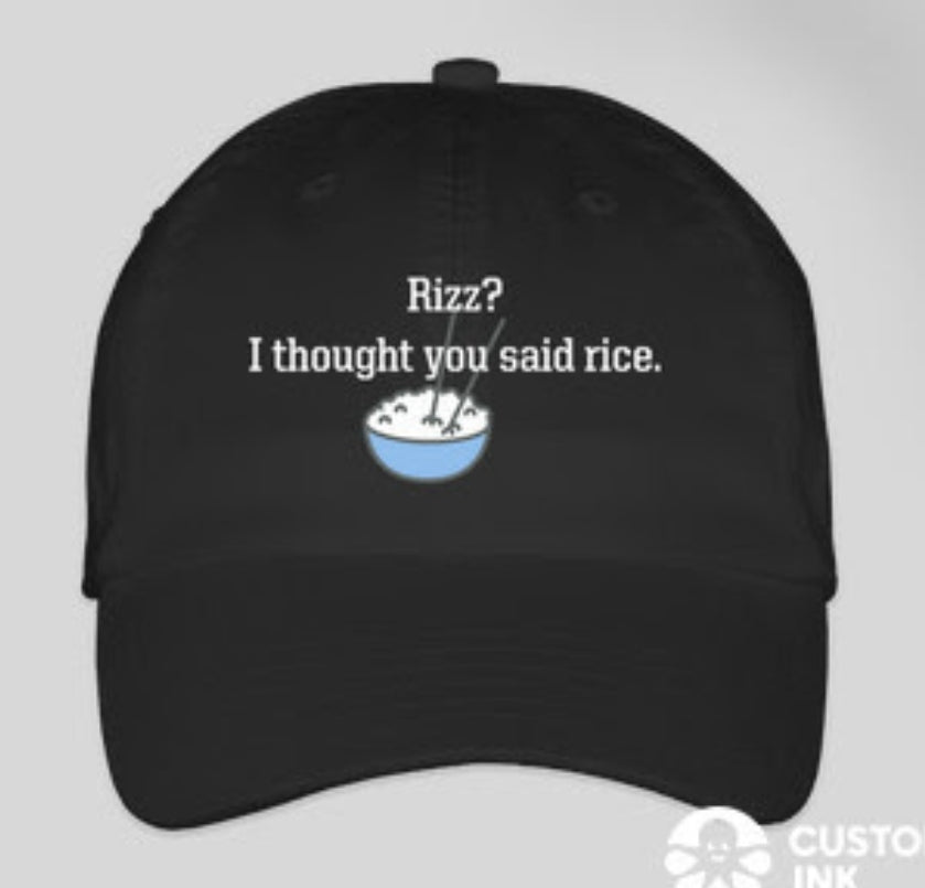 Rizz? Rice. Baseball Cap