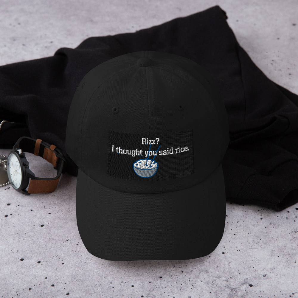 Rizz? Rice. Baseball Cap